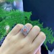 Ruif Jewelry Customized 18k White Gold 1.03ct fancy pink Lab Grown Diamond Eternity Rings Engagement Wedding Band Rings for Women Fine Jewelry Ruif Jewelry Customized 18k White Gold 1.03ct fancy pink Lab Grown Diamond Eternity Rings Engagement Wedding Band Rings for Women Fine Jewelry
