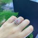 Ruif Jewelry Customized 18k White Gold 0.908ct fancy pink Lab Grown Diamond Eternity Rings Engagement Wedding Band Rings for Women Fine Jewelry Ruif Jewelry Customized 18k White Gold 0.908ct fancy pink Lab Grown Diamond Eternity Rings Engagement Wedding Band Rings for Women Fine Jewelry