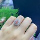 Ruif Jewelry Customized 18k White Gold 0.908ct fancy pink Lab Grown Diamond Eternity Rings Engagement Wedding Band Rings for Women Fine Jewelry Ruif Jewelry Customized 18k White Gold 0.908ct fancy pink Lab Grown Diamond Eternity Rings Engagement Wedding Band Rings for Women Fine Jewelry