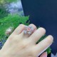 Ruif Jewelry Customized 18k White Gold 0.56ct fancy pink Lab Grown Diamond Eternity Rings Engagement Wedding Band Rings for Women Fine Jewelry Ruif Jewelry Customized 18k White Gold 0.56ct fancy pink Lab Grown Diamond Eternity Rings Engagement Wedding Band Rings for Women Fine Jewelry