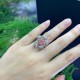 Ruif Jewelry Customized 18k White Gold 0.56ct fancy pink Lab Grown Diamond Eternity Rings Engagement Wedding Band Rings for Women Fine Jewelry Ruif Jewelry Customized 18k White Gold 0.56ct fancy pink Lab Grown Diamond Eternity Rings Engagement Wedding Band Rings for Women Fine Jewelry