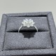 Ruif Jewelry Customized 18K White Gold 1.0ct Lab Grown Diamond Ring Classic Sun flower Engagement Band Jewelry for Women Ruif Jewelry Customized 18K White Gold 1.0ct Lab Grown Diamond Ring Classic Sun flower Engagement Band Jewelry for Women