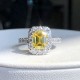 Ruif Jewelry Customized 18k White Gold 1.48ct fancy yellow Lab Grown Diamond Eternity Rings Engagement Wedding Band Rings for Women Fine Jewelry Ruif Jewelry Customized 18k White Gold 1.48ct fancy yellow Lab Grown Diamond Eternity Rings Engagement Wedding Band Rings for Women Fine Jewelry