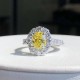 Ruif Jewelry Customized 18k White Gold 1.22ct fancy yellow Lab Grown Diamond Eternity Rings Engagement Wedding Band Rings for Women Fine Jewelry Ruif Jewelry Customized 18k White Gold 1.22ct fancy yellow Lab Grown Diamond Eternity Rings Engagement Wedding Band Rings for Women Fine Jewelry