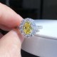 Ruif Jewelry Customized 18k White Gold 1.22ct fancy yellow Lab Grown Diamond Eternity Rings Engagement Wedding Band Rings for Women Fine Jewelry Ruif Jewelry Customized 18k White Gold 1.22ct fancy yellow Lab Grown Diamond Eternity Rings Engagement Wedding Band Rings for Women Fine Jewelry
