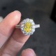 Ruif Jewelry Customized 18k White Gold 1.22ct fancy yellow Lab Grown Diamond Eternity Rings Engagement Wedding Band Rings for Women Fine Jewelry Ruif Jewelry Customized 18k White Gold 1.22ct fancy yellow Lab Grown Diamond Eternity Rings Engagement Wedding Band Rings for Women Fine Jewelry