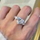 Ruif Jewelry Customized 18K White Gold Heart Shape 5.22ct Lab Grown Diamond Ring Classic Engagement Band Jewelry for Women Ruif Jewelry Customized 18K White Gold Heart Shape 5.22ct Lab Grown Diamond Ring Classic Engagement Band Jewelry for Women