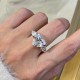 Ruif Jewelry Customized 18K White Gold Heart Shape 5.22ct Lab Grown Diamond Ring Classic Engagement Band Jewelry for Women Ruif Jewelry Customized 18K White Gold Heart Shape 5.22ct Lab Grown Diamond Ring Classic Engagement Band Jewelry for Women