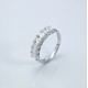 Ruif Jewelry Customized 18k White Gold Emerald Cut 0.3ctx7pcs Each Lab Grown Diamond Eternity Rings Engagement Wedding Band Rings Ruif Jewelry Customized 18k White Gold Emerald Cut 0.3ctx7pcs Each Lab Grown Diamond Eternity Rings Engagement Wedding Band Rings