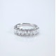Ruif Jewelry Customized 18k White Gold Emerald Cut 0.3ctx7pcs Each Lab Grown Diamond Eternity Rings Engagement Wedding Band Rings Ruif Jewelry Customized 18k White Gold Emerald Cut 0.3ctx7pcs Each Lab Grown Diamond Eternity Rings Engagement Wedding Band Rings