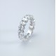 Ruif Jewelry Customized 18k White Gold Oval Shape 0.3ct Each Lab Grown Diamond Eternity Rings Engagement Wedding Band Rings Ruif Jewelry Customized 18k White Gold Oval Shape 0.3ct Each Lab Grown Diamond Eternity Rings Engagement Wedding Band Rings