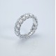 Ruif Jewelry Customized 18k White Gold Oval Shape 0.3ct Each Lab Grown Diamond Eternity Rings Engagement Wedding Band Rings Ruif Jewelry Customized 18k White Gold Oval Shape 0.3ct Each Lab Grown Diamond Eternity Rings Engagement Wedding Band Rings