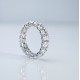 Ruif Jewelry Customized 18k White Gold Oval Shape 0.3ct Each Lab Grown Diamond Eternity Rings Engagement Wedding Band Rings Ruif Jewelry Customized 18k White Gold Oval Shape 0.3ct Each Lab Grown Diamond Eternity Rings Engagement Wedding Band Rings