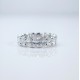 Ruif Jewelry Customized 18k White Gold Oval Shape 0.3ct Each Lab Grown Diamond Eternity Rings Engagement Wedding Band Rings Ruif Jewelry Customized 18k White Gold Oval Shape 0.3ct Each Lab Grown Diamond Eternity Rings Engagement Wedding Band Rings
