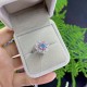 Ruif Jewelry Customized 18k White Gold 0.82ct fancy Blue Lab Grown Diamond Eternity Rings Engagement Wedding Band Rings Ruif Jewelry Customized 18k White Gold 0.82ct fancy Blue Lab Grown Diamond Eternity Rings Engagement Wedding Band Rings