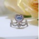 Ruif Jewelry Customized 18k White Gold 1.169ct fancy Blue Lab Grown Diamond Eternity Rings Engagement Wedding Band Rings Ruif Jewelry Customized 18k White Gold 1.169ct fancy Blue Lab Grown Diamond Eternity Rings Engagement Wedding Band Rings