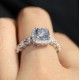 Ruif Jewelry Customized 18k White Gold 1.619ct fancy Blue Lab Grown Diamond Eternity Rings Engagement Wedding Band Rings Ruif Jewelry Customized 18k White Gold 1.619ct fancy Blue Lab Grown Diamond Eternity Rings Engagement Wedding Band Rings