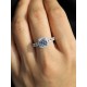 Ruif Jewelry Customized 18k White Gold 1.619ct fancy Blue Lab Grown Diamond Eternity Rings Engagement Wedding Band Rings Ruif Jewelry Customized 18k White Gold 1.619ct fancy Blue Lab Grown Diamond Eternity Rings Engagement Wedding Band Rings