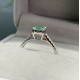 Ruif Jewelry Customized 18k White Gold 1.026ct Green Lab Grown Diamond Eternity Rings Engagement Wedding Band Rings Ruif Jewelry Customized 18k White Gold 1.026ct Green Lab Grown Diamond Eternity Rings Engagement Wedding Band Rings