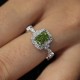 Ruif Jewelry Customized 18k White Gold 0.74ct Green Lab Grown Diamond Eternity Rings Engagement Wedding Band Rings Ruif Jewelry Customized 18k White Gold 0.74ct Green Lab Grown Diamond Eternity Rings Engagement Wedding Band Rings