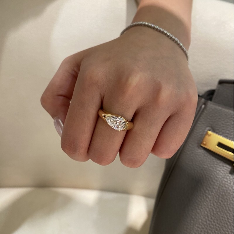 Ruif Jewelry 2.00ct Lab Grown Diamond Ring 18k Yellow Gold Ring Jewelry for Party Gift Ruif Jewelry 2.00ct Lab Grown Diamond Ring 18k Yellow Gold Ring Jewelry for Party Gift