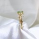 Ruif Jewelry Customized 18k White Gold 1.433ct  Green Lab Grown Diamond Eternity Rings Engagement Wedding Band Rings