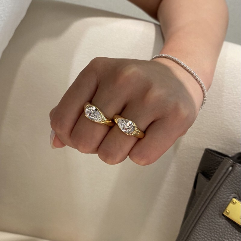 Ruif Jewelry 2.00ct Lab Grown Diamond Ring 18k Yellow Gold Ring Jewelry for Party Gift Ruif Jewelry 2.00ct Lab Grown Diamond Ring 18k Yellow Gold Ring Jewelry for Party Gift
