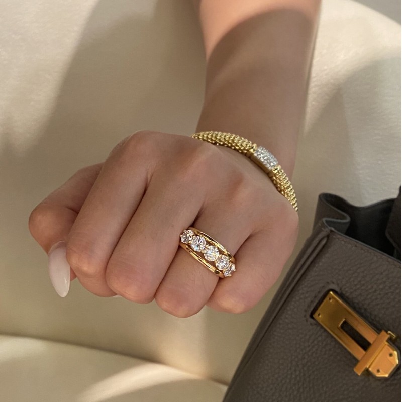 Ruif Jewelry 2.55ct Lab Grown Diamond Ring 18k Yellow Gold Ring Jewelry for Party Gift Ruif Jewelry 2.55ct Lab Grown Diamond Ring 18k Yellow Gold Ring Jewelry for Party Gift