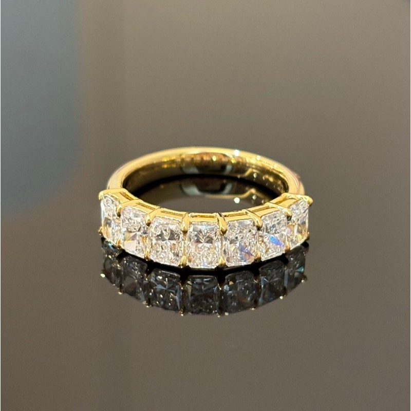 Ruif Jewelry 0.3ctx7pcs Lab Grown Diamond Ring 18k Yellow/White Gold Ring Jewelry for Party Gift Ruif Jewelry 0.3ctx7pcs Lab Grown Diamond Ring 18k Yellow/White Gold Ring Jewelry for Party Gift