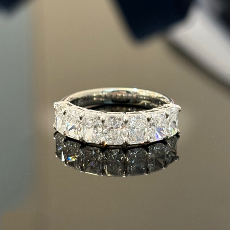 Ruif Jewelry 0.3ctx7pcs Lab Grown Diamond Ring 18k Yellow/White Gold Ring Jewelry for Party Gift Ruif Jewelry 0.3ctx7pcs Lab Grown Diamond Ring 18k Yellow/White Gold Ring Jewelry for Party Gift