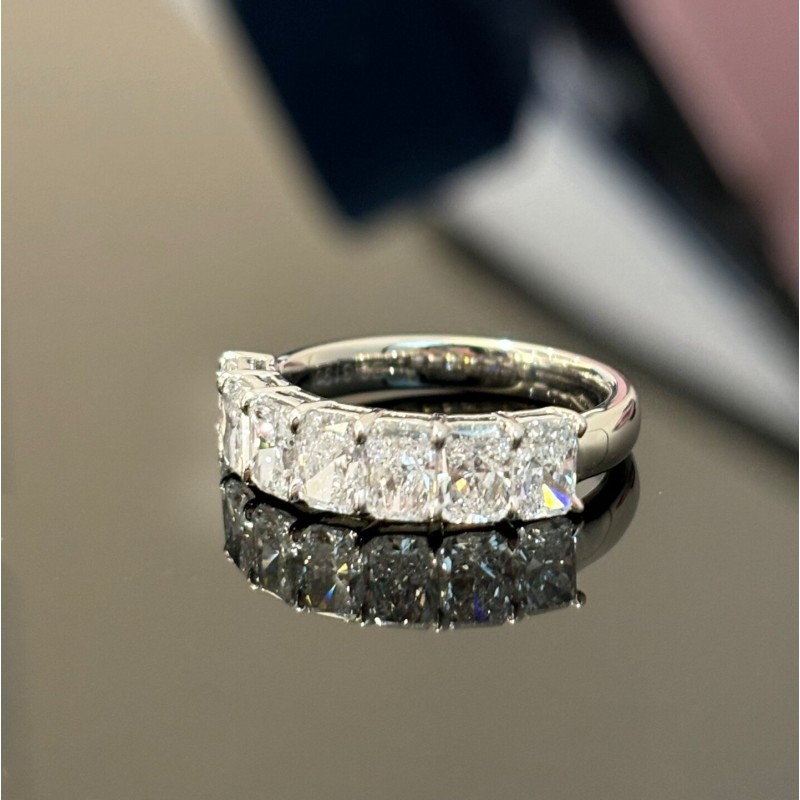 Ruif Jewelry 0.3ctx7pcs Lab Grown Diamond Ring 18k Yellow/White Gold Ring Jewelry for Party Gift Ruif Jewelry 0.3ctx7pcs Lab Grown Diamond Ring 18k Yellow/White Gold Ring Jewelry for Party Gift