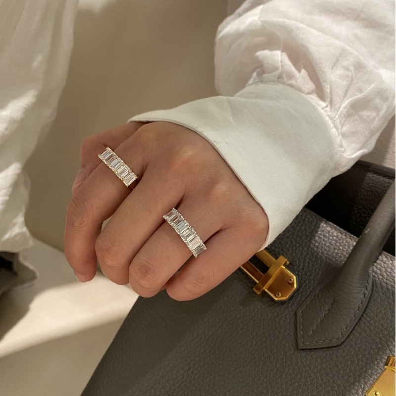 Ruif Jewelry 0.5ctx6pcs Lab Grown Diamond Ring 18k Yellow/White Gold Ring Jewelry for Party Gift Ruif Jewelry 0.5ctx6pcs Lab Grown Diamond Ring 18k Yellow/White Gold Ring Jewelry for Party Gift