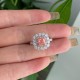 Ruif Jewelry Customized 18k White Gold 0.68ct fancy pink Lab Grown Diamond Eternity Rings Engagement Wedding Band Rings for Women Fine Jewelry Ruif Jewelry Customized 18k White Gold 0.68ct fancy pink Lab Grown Diamond Eternity Rings Engagement Wedding Band Rings for Women Fine Jewelry
