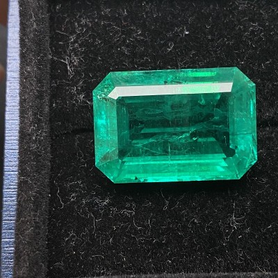 Pirmiana Big Size 30.46ct Hydrothermal Lab Grown Emeralds with Inclushions Like Natural Emerald Gemstone for Jewelry Making