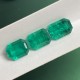 Ruif Jewelry Top Quality 10x14mm Big Corner Emerald Cut Lab Grown Emeralds Columbia Color Loose Gemstone for Diy Jewelry Making