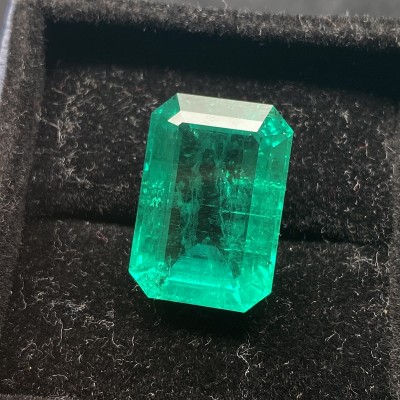 Pirmiana Big Size 29.83ct Hydrothermal Lab Grown Emeralds with Inclushions Like Natural Emerald Gemstone for Jewelry Making