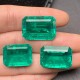 Pirmiana Big Size 27.77ct Hydrothermal Lab Grown Emeralds with Inclushions Like Natural Emerald Gemstone for Jewelry Making