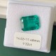 Pirmiana Big Size 9.32ct Hydrothermal Lab Grown Emeralds with Inclushions Like Natural Emerald Gemstone for Jewelry Making