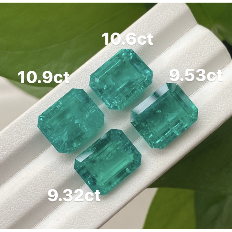 Pirmiana Big Size 9.32ct Hydrothermal Lab Grown Emeralds with Inclushions Like Natural Emerald Gemstone for Jewelry Making