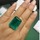 Pirmiana Big Size 27.4ct Hydrothermal Lab Grown Emeralds with Inclushions Like Natural Emerald Gemstone for Jewelry Making