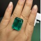 Pirmiana Big Size 27.4ct Hydrothermal Lab Grown Emeralds with Inclushions Like Natural Emerald Gemstone for Jewelry Making