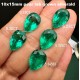 Ruif Jewelry Hand Made Hydrothermal Lab Grown Emerald Popular Pear Shape Loose Gemstone for Jewelry Design