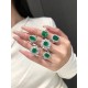 Pirmiana Big Size 9.32ct Hydrothermal Lab Grown Emeralds with Inclushions Like Natural Emerald Gemstone for Jewelry Making