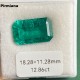 Pirmiana Hand Made 12.86ct Hydrothermal Lab Grown Emeralds with Inclushions Like Natural Emerald Gemstone for Jewelry Making