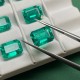 Ruif Jewelry 1.0--5.5ct Emerald Cut Columbia Color Hydrothermal Lab Grown Emeralds Loose Gemstone for Diy Jewelry Making