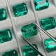 Ruif Jewelry 1.0--5.5ct Emerald Cut Columbia Color Hydrothermal Lab Grown Emeralds Loose Gemstone for Diy Jewelry Making