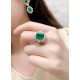 Ruif Jewelry 1.0--5.5ct Emerald Cut Columbia Color Hydrothermal Lab Grown Emeralds Loose Gemstone for Diy Jewelry Making