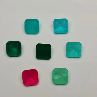 Pirmiana Wholesale Price Fusion Stone Square Shape 15x15mm Loose Gemstones For DIY Jewelry Making