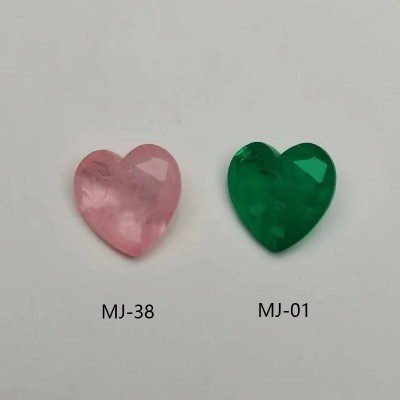 Pirmiana Wholesale Price Fusion Stone Heart Shape 18x18mm Loose Gemstones For DIY Jewelry Making