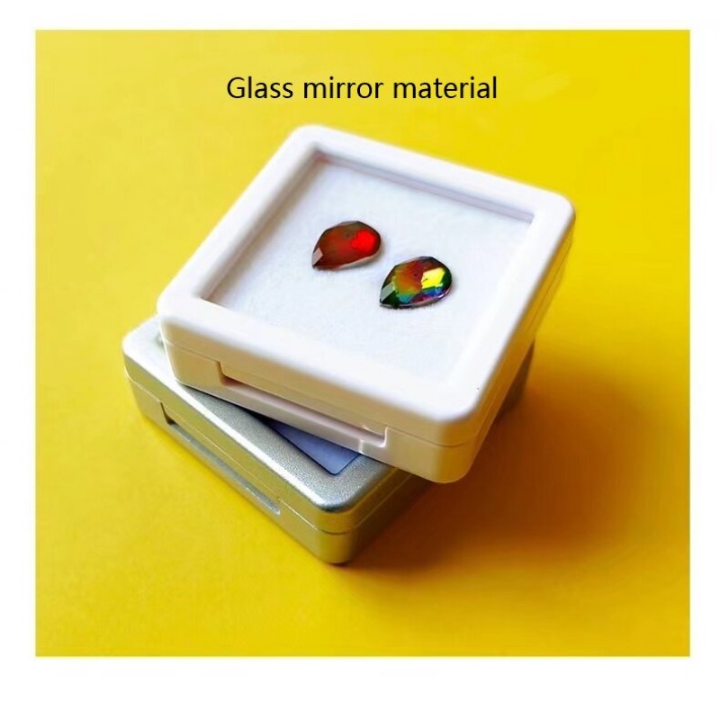  Ruif Plastic Loose Diamond Gem Box Jewelry Ring Face Acrylic Transparent Sample Storage Display Color Treasure Bare Stone Box